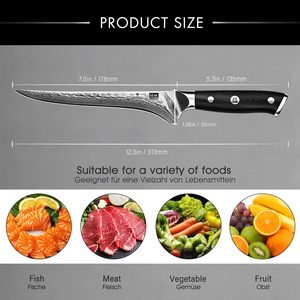 <span class=keywords><strong>SHAN</strong></span> <span class=keywords><strong>ZU</strong></span> 7 pouces <span class=keywords><strong>couteau</strong></span> à filet japonais en acier <span class=keywords><strong>damas</strong></span> <span class=keywords><strong>couteau</strong></span> à désosser professionnel tranchant en acier à haute teneur en carbone cuisine <span class=keywords><strong>couteau</strong></span> utilitaire - Product Image 5