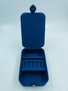 Boîte de rangement rectangulaire en velours et tissu imitation bois, design arbre, brodée à la main, personnalisable en couleur et taille, pour bijoux - Product Image 2