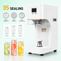 Máquina Selladora de Latas Totalmente Automática para Envasado de Bebidas y Alimentos en Plástico PET, Materiales de Papel y Plástico, 220V/110V, 1 Año de Garantía