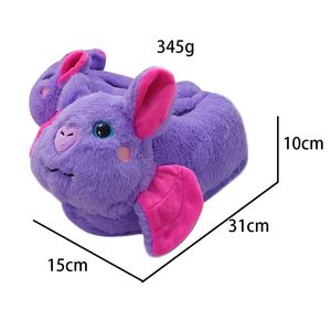 Chaussons antidérapants en peluche 3D pour femmes, bébés, filles, motif mignon et original, pour la maison - Product Image 6