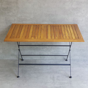 REFORD 120x75cm <b>Folding</b> Outdoor <b>Table</b> Portable Rectangle Garden <b>Table</b> Made Melaleuca Wood CFD68075 for Courtyard Kitchen <b>Dining</b> - Product Image 6