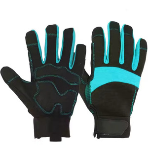 Guantes de trabajo de cuero de vaca unisex Guantes de trabajo de jardín de seguridad de estilo liso para uso diario para el trabajo de patio de conducción - Product Image 5