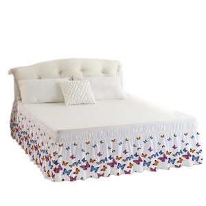 Bán buôn giường váy 100% polyester in giường váy bao gồm Comforter bộ đồ giường Bộ - Product Image 5