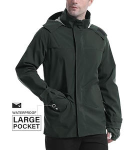 Logo personnalisé Coupe-vent pour homme Veste de pluie Veste coupe-vent d'extérieur avec veste de style américain téléchargée par Dress Sports - Product Image 4