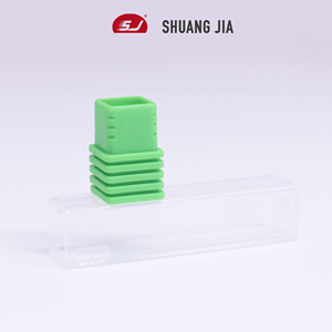 SHUANGJIA 1 pièce Support <span class=keywords><strong>vide</strong></span> coloré pour fraises à ongles 3/32\", Boîte <span class=keywords><strong>de</strong></span> rangement pour fraises, Conteneur en plastique transparent, Accessoires pour ongles - Product Image 4