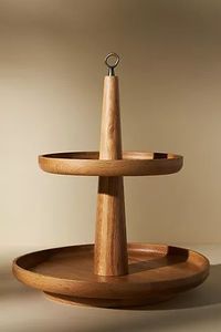 แท่นวางเค้กทำจากไม้อะคาเซียแท่นวางสำหรับเสิร์ฟเค้กและผลไม้ - Product Image 5