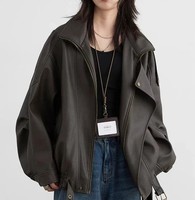Veste en cuir PU pour femmes de haute qualité, vêtements de mode en gros, veste décontractée surdimensionnée pour femmes, personnalisable