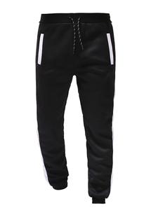 Qualité supérieure Vêtements de course personnalisés pour hommes Survêtement pour hommes à contraste noir pour l'hiver Nouveaux vêtements d'hiver Survêtement unisexe - Product Image 5