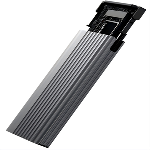 M19-RGB Aluminum M.2 <b>SSD</b> <b>Enclosure</b> Supports NVMe NGFF Dual Protocol with RGB Light - Product Image 4