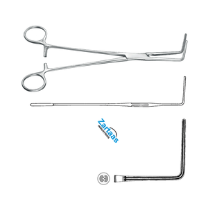 Fórceps de vasos sanguíneos Bronchus Lees de acero inoxidable de alta calidad, fabricante de instrumentos de Neurocirugía de 25cm / 10" - Product Image 2