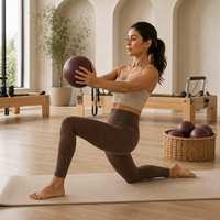 Ballon de yoga en PVC écologique durable avec logo personnalisé, 6''-9'' (15-25 cm), pour massage, exercices, Pilates, gym, fitness et entraînement