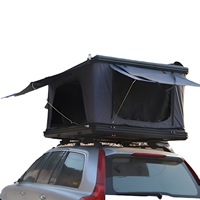 Tente de camping en plein air imperméable pour 2 personnes toit d'hélicoptère à quatre coins avec coque dure légère en alliage d'aluminium fabriqué en tissu Oxford