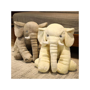2024 unisexe Super doux coton géant éléphant peluche jouet ODM PP remplissage brodé Logo mignon en gros chaud idée cadeau - Product Image 1