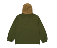 Veste Anorak Olive Marron Ripstop à Capuche Coupe-Vent Pull-over Adulte Nouvelle Arrivée Décontracté Sport Personnalisable Broderie Logos Coupe-Vent