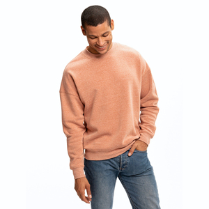 Sweat-shirt décontracté pour homme à épaules tombantes, 65 % coton, 35 % polyester, molleton surdimensionné, pull d'hiver, OEM, étiquette privée - Product Image 3