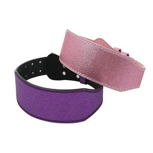 เข็มขัดหนังกลิตเตอร์สำหรับออกกำลังกายเข็มขัดพยุงหลังเอวเข็มขัดหนังมีง่าม - Product Image 2