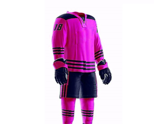 Uniforme de hockey sur glace confortable pour hommes, vêtements de sport en matériau durable et respirant, uniforme de hockey sur glace à taux réduit - Product Image 1