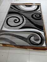 Tapis Adiva en polypropylène tissé jacquard, fabrication machine, style moderne, tapis turc de haute qualité, résistant aux taches, à poils longs