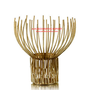 Juego de 3 Portavelas Redondos de Metal Dorado para Velas de Té, Decoración Navideña para el Hogar y el Jardín - Product Image 6