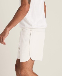 Pantalones cortos de golf personalizables para hombre de alta calidad 100% poliéster sólido Casual senderismo tenis medio pantalones tejidos - Product Image 4