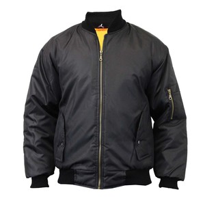 Chaqueta de bombardero de nailon de alta calidad en blanco OEM personalizada de diseño clásico para hombre - Product Image 2