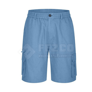 New Arrival Private Label Men's Casual Cotton <b>Cargo</b> Shorts Elastic Waist High Quality Breathable Quick Dry OEM Service Wholesale - Product Image 3