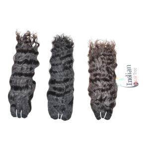 ผมแท้สีดำจากอินเดียสำหรับต่อผมแบบรีมี่ ราคาถูกจากผู้ผลิตโดยตรง ขายส่งแบบมัด  แบบลอนธรรมชาติจากผู้บริจาคคนเดียว สำหรับส่งออก - Product Image 2