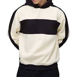 Custom Printed Embroidered Beaded Men's Autumn Hoodie Events Cotton Fleece Pullover Oversized Eco-Friendly OEM Bulk Order Supply - Product Image 2