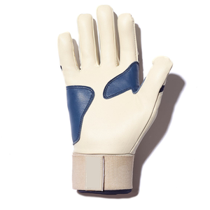 Long Cuff Cream & Navy Combo Cuir Baseball Softball Gants de Frappeur Confortables Gants de Frappeur Softball pour Hommes Femmes - Product Image 2