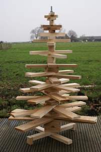 Árbol de Navidad de Madera Ornamental Hecho a Mano, Ecológico, de Alta Calidad, Resistente a la Intemperie, Ligero, para Cualquier Temporada - Product Image 4