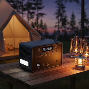 Estación de Energía Portátil para Exteriores de 100W, Radio FM, Batería LiFePO4 de 89.6Wh, Generador, Banco de Energía con Carga Rápida USB C para Laptop - Product Image 6