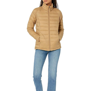 Chaqueta acolchada de invierno de alta calidad para mujer, diseño personalizado, forro de seda transpirable, relleno de algodón, patrón sólido, precio al por mayor crudo - Product Image 5
