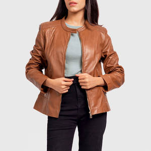 Hecho con cuero genuino Chaquetas de cuero de moda para mujer de alta calidad - Product Image 3