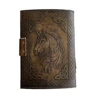 Conçu sur mesure en relief licorne cheval en cuir Journal Vintage livre ombres classique couverture rigide planificateur usage personnel religieux