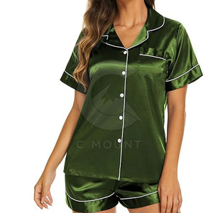 Conjunto de ropa de dormir para mujer, conjunto de ropa informal para el hogar para uso diario, conjunto de pantalones cortos transpirables para mujer - Product Image 3