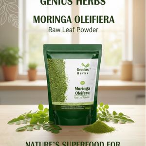 Polvo de Hoja de Moringa Cultivada Orgánicamente, Nutrición Verde Premium, Calidad de Exportación, Hierbas Geniales - Product Image 1