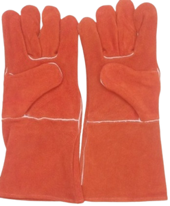 Gants de travail en peau de vache durables de qualité supérieure les plus vendus Gants de sécurité en cuir fendu de vache Caractéristique anti-coupure Soudage de conduite - Product Image 2