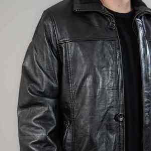 แจ็กเก็ตหนังแท้สำหรับผู้ชายเสื้อวินเทจกันลมระบายอากาศเข้ารูปแบบปรับแต่งได้ - Product Image 3