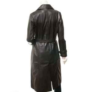 Abrigo largo con capucha acolchado de cuero genuino ecológico teñido de calidad superior para mujer, chaqueta de invierno y otoño para adultos personalizada - Product Image 5