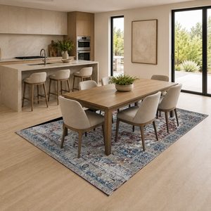 <b>RUGS</b> DEPOT LXDP-0106 Wholesale <b>Charcoal</b> <b>Grey</b> Modern Abstract Digital Printed Machine Washable Chenille Area <b>Rug</b> Non Slip - Product Image 4