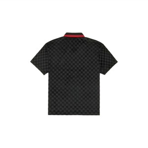 Elegante Camiseta polo con cremallera a cuadros: polo moderno y cómodo con cuello con cremallera y patrón de cuadros clásico, perfecto para ropa informal - Product Image 3