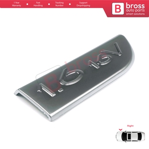 ตราสัญลักษณ์โครเมียม BSP563-2 1.6 16V รุ่น 8200209130 ด้านขวา สำหรับรถยนต์ Megane MK2 และ Scenic MK2 - Product Image 4