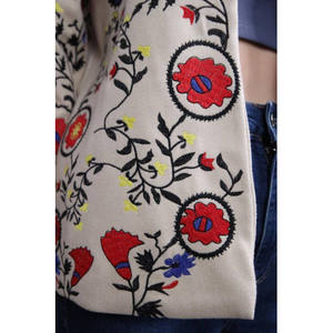 เสื้อสั้นยูเครนสำหรับผู้หญิง, เสื้อเบลาส์โบโฮขนาดเล็กสีดำปักลายยูเครนไซส์พิเศษ - Product Image 3