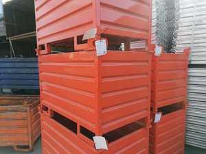 Gitterbox d'acciaio pesante industriale della saldatura del metallo della scatola del pallet del metallo con l'alta qualità Pallet d'acciaio durevole di stoccaggio d'acciaio