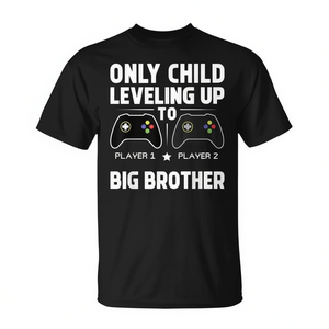 Camiseta de jugador de videojuegos Leveling up to Big Brother para fanáticos y jugadores - Product Image 2