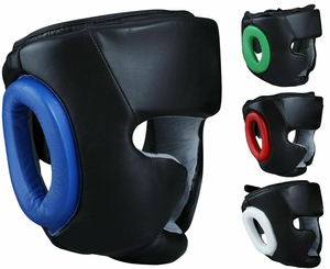Gorro de boxeo profesional de alta calidad, protector de cabeza de entrenamiento de cuero PU con diseño personalizado, 2022 - Product Image 4