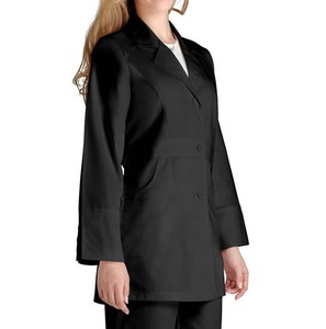 Bata de laboratorio ajustada blanca de gran oferta OEM para mujer, bata larga de lona transpirable, uniforme de enfermería, abrigo para Médico de Clínica Dental - Product Image 6