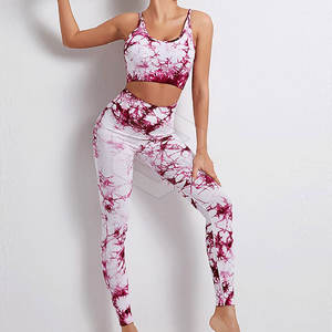 Ensemble d'entraînement pour femmes à bas prix Legging taille haute soutien-gorge de sport confortable ensembles de yoga pour femmes de haute qualité - Product Image 1