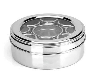 กล่องใส่เครื่องเทศ7ช่องสำหรับห้องครัวกล่องเครื่องเทศสแตนเลสพร้อมฝาปิด - Product Image 6