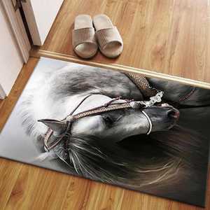 Tapis imprimé inspiré de la nature pour la décoration intérieure et l'extérieur, avec poils doux - Product Image 5